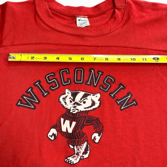 Vintage Wisconsin Champion Hockey Jersey Mens XL - Picture 7 of 8